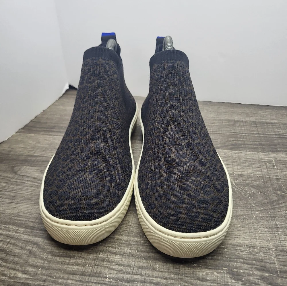 Rothy's The Chelsea Ankle Boot Leopard Print Size Women's 7.5